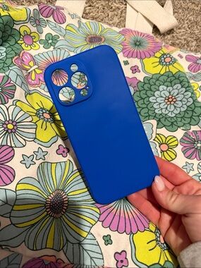 Solid Royal Blue Silicone iPhone Case